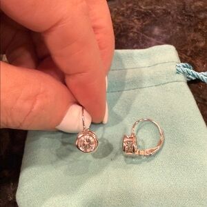 Sterling Silver and Moissanite earrings